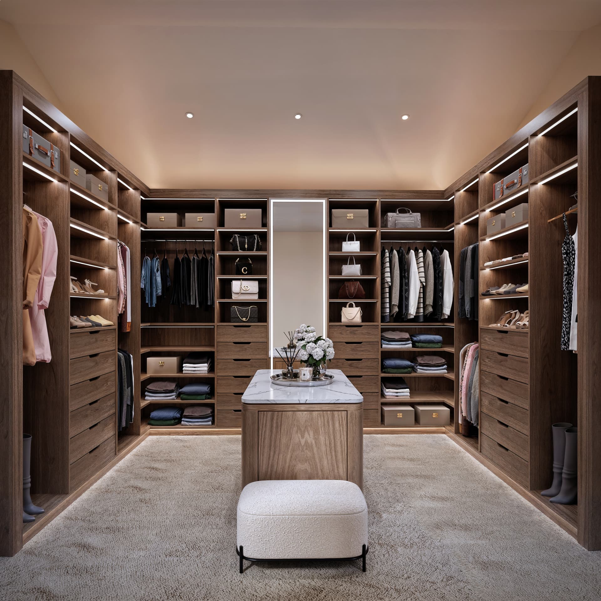 Walk-in dressing room